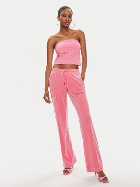 Top slim fit Juicy Couture ružičasta
