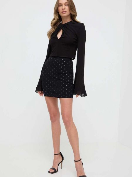 Mini suknja Elisabetta Franchi crna
