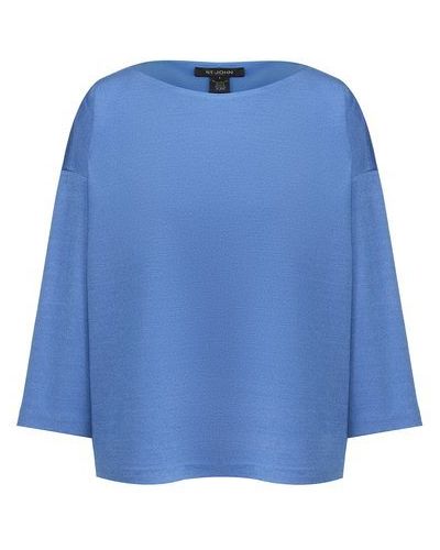 Шерстяной пуловер St. John, голубой