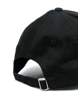Medvilninis siuvinėtas kepurė su snapeliu Axel Arigato juoda