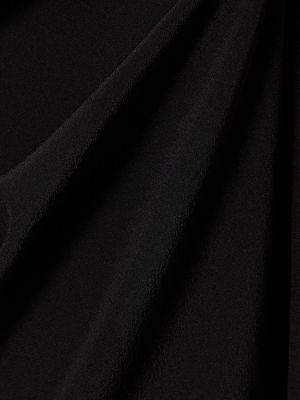 Krepp selyem nadrág Matteau fekete