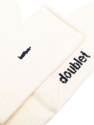 Pletené rukavice Doublet bílé
