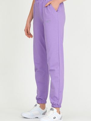 Teplákové nohavice Slazenger fialová