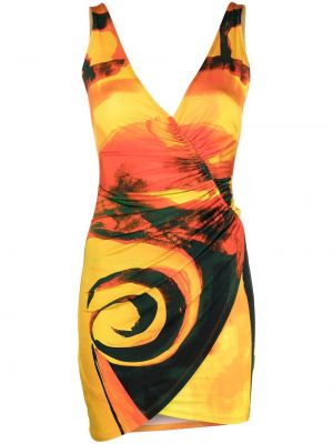 Mini haljina s v-izrezom Louisa Ballou narančasta