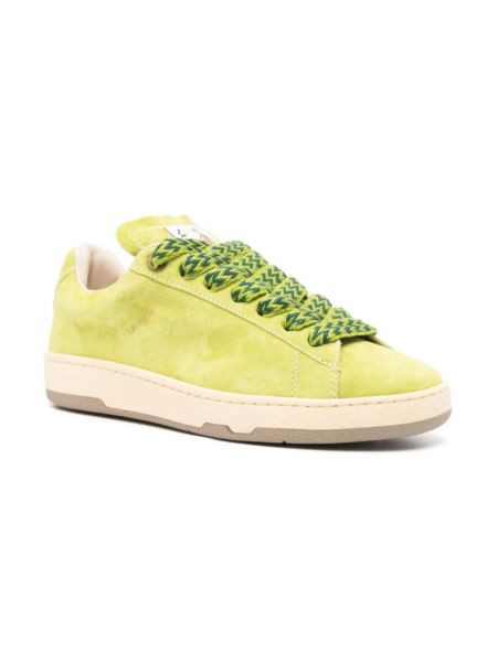 Sneakersy zamszowe Lanvin zielone