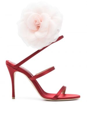 Sandale s cvjetnim printom Magda Butrym crvena