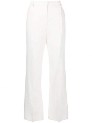 Vlněné kalhoty Valentino Garavani bílé