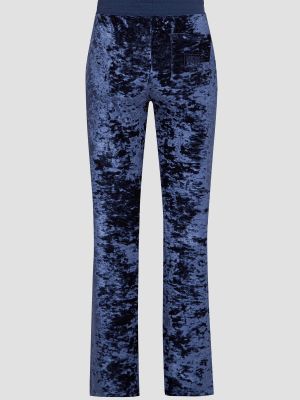 Сині велюрові спортивні штани Moschino