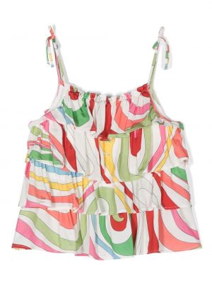 Bluse for piger Pucci Junior hvid