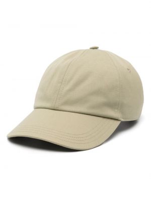 Памучна шапка с козирки Burberry зелено