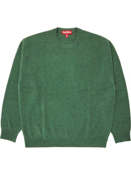 Кашемировый свитер Supreme зеленый