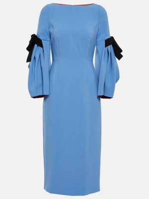 Midi šaty Roksanda modrá