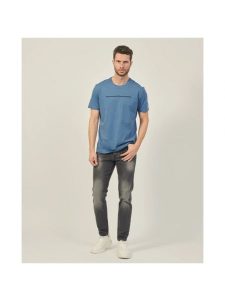 Camiseta de algodón Harmont & Blaine azul