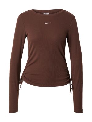 Tričko s dlhými rukávmi Nike Sportswear biela