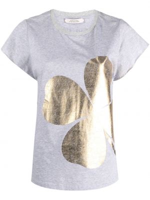 T-shirt aus baumwoll mit print Dorothee Schumacher grau