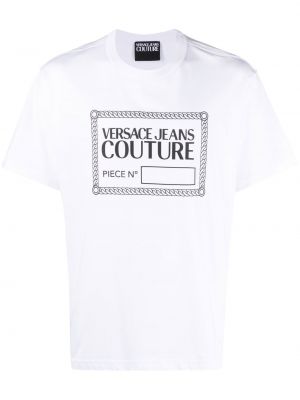 Printti t-paita Versace Jeans Couture valkoinen