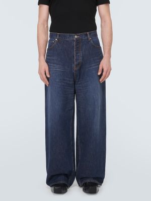 High waist straight jeans ausgestellt Balenciaga blau