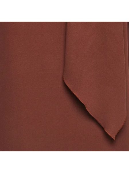 Vestido de seda retro Hermès Vintage marrón