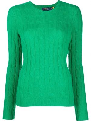 Pletené kašmírové kašmírové nohavice Polo Ralph Lauren zelená