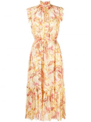 Midi haljina s cvjetnim printom s printom Zimmermann