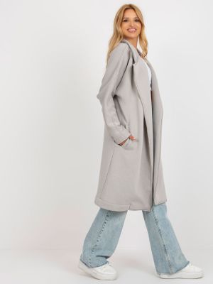 Παλτό slip-on Fashionhunters γκρι