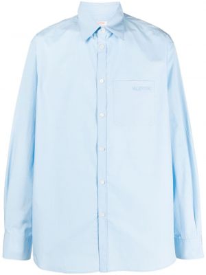 Camicia ricamata Valentino Garavani blu