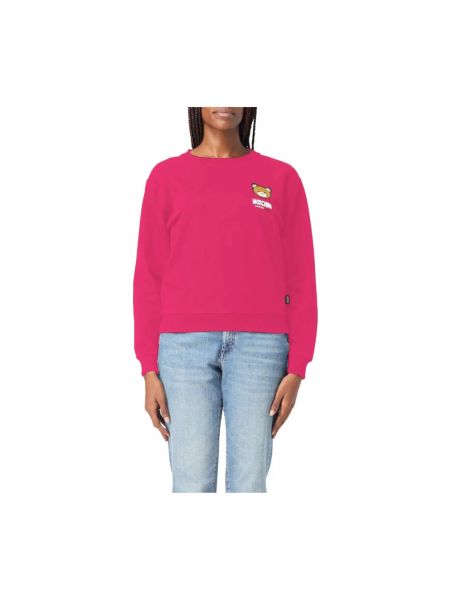 Sweatshirt aus baumwoll Moschino pink
