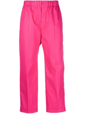 Bavlněné rovné kalhoty Sofie D'hoore růžové