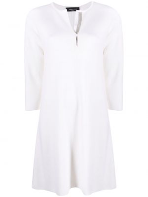 Πλεκτή μάλλινη φόρεμα Fabiana Filippi λευκό