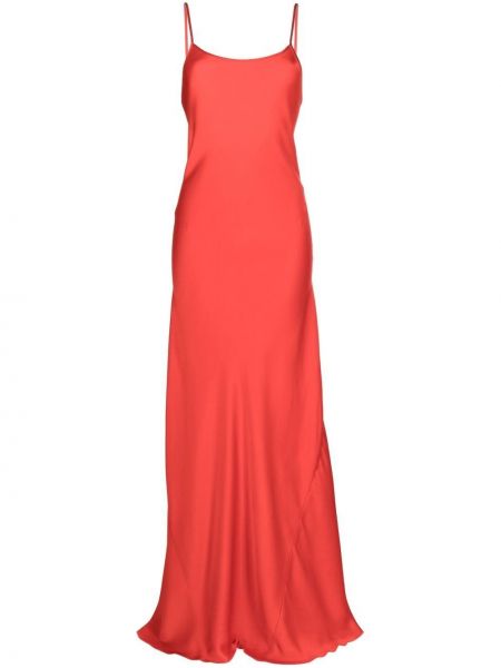 Вечерна рокля без ръкави Victoria Beckham червено