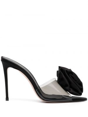 Transparente geblümte sandale Le Silla schwarz