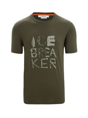 Sportiniai marškinėliai Icebreaker žalia