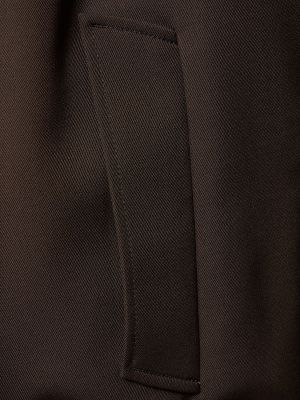 Vlněný krátký kabát Lemaire hnědý