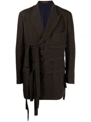 Kabát Yohji Yamamoto hnědý