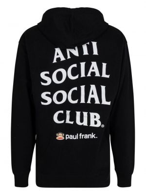 Kapučdžemperis Anti Social Social Club melns