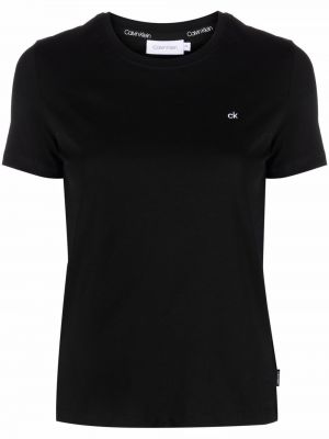 Camiseta con bordado Calvin Klein negro