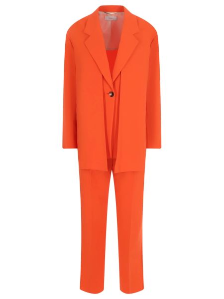 Оранжевый хлопковый костюм Agnona
