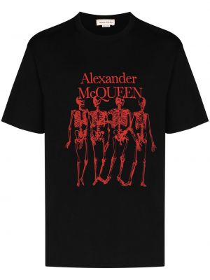 Camiseta oversized Alexander Mcqueen negro