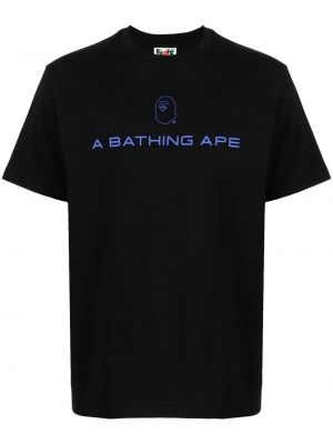 Trykt t-skjorte A Bathing Ape® svart