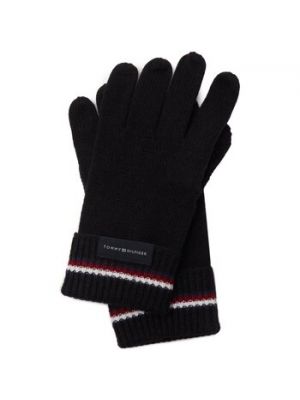 Czarne rękawiczki Tommy Hilfiger