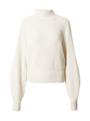 Памучен пуловер Hugo бяло