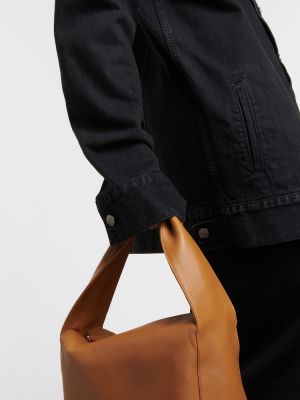 Bavlněná džínová bunda Khaite černá