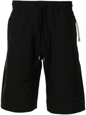 Kratke hlače z vezenjem Maharishi črna