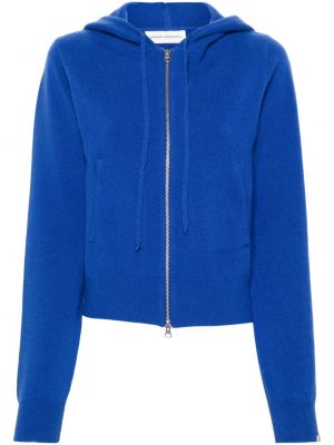 Kašmyro džemperis su gobtuvu su užtrauktuku Extreme Cashmere mėlyna