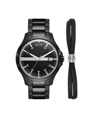 Чорний годинник Armani Exchange
