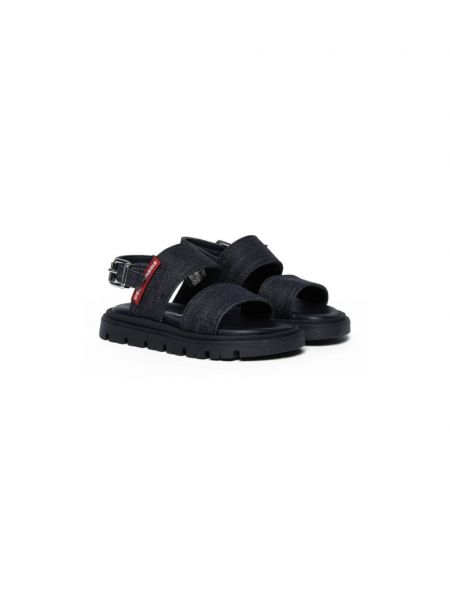 Slingback nauhalliset sandaalit tytöille Dsquared2 Kids musta