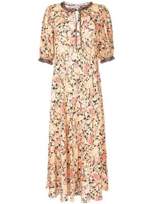 Floral dress Rixo brun