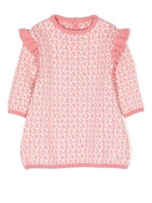 Pamut gyapjú gombolt kötött ruha Michael Kors Kids