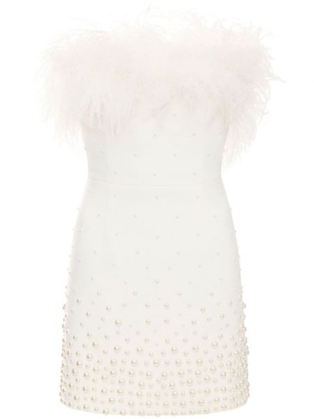 Mini kleita ar pērļu Rebecca Vallance balts