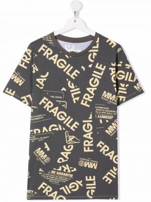 T-shirt for piger Mm6 Maison Margiela Kids grå